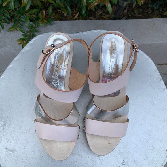 Marco Tozzi Italian Pink Silver Wood Leather S
Chunky Platform Sandals 39 8.5 - Picture 12 of 12